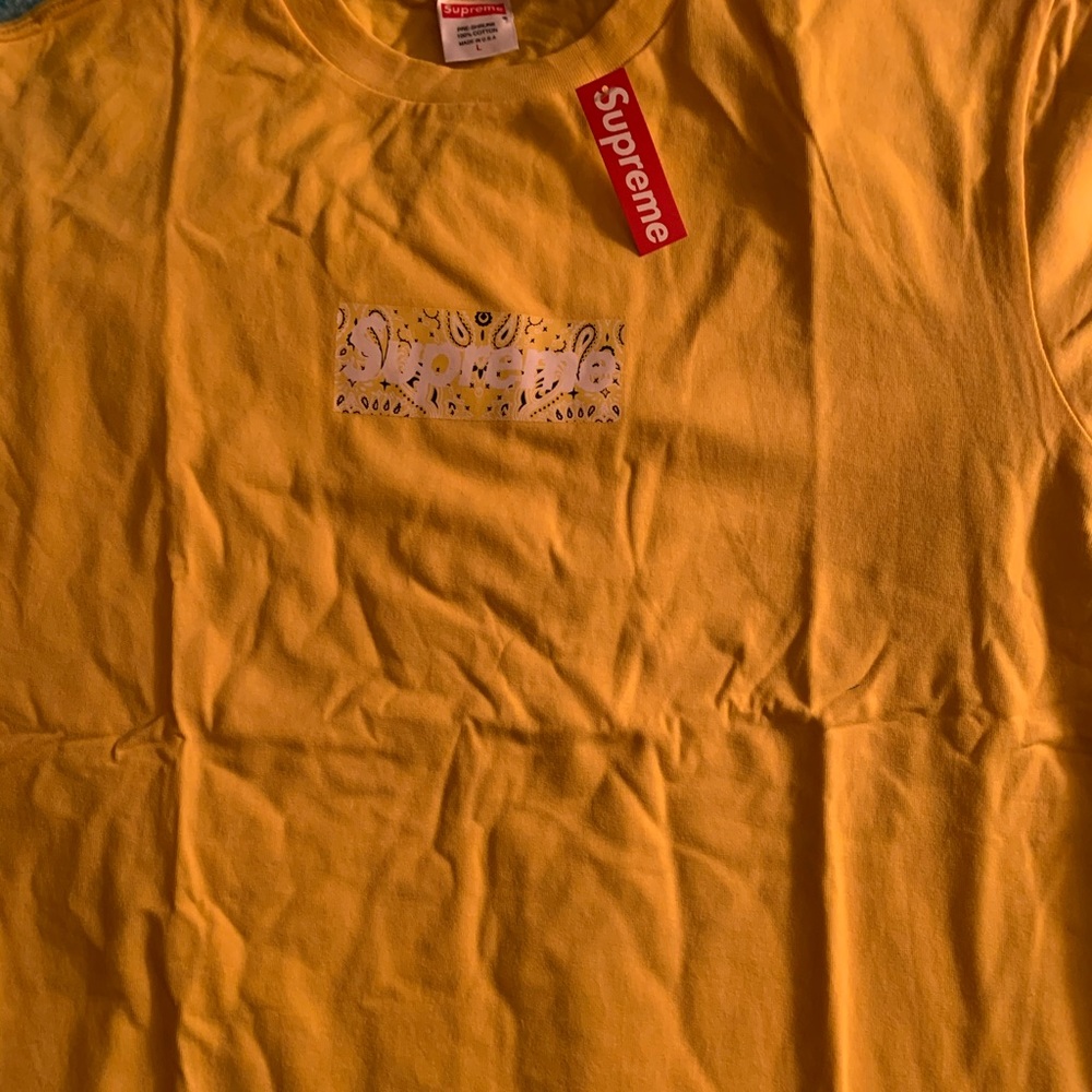 Supreme Bandanna Box Logo Shirt Large